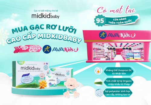 Mua Gạc Rơ Lưỡi Cao Cấp MidkidBaby Tại AVAKids Chính Hãng – Chăm Sóc Khoang Miệng Cho Bé Từ 0 Ngày Tuổi