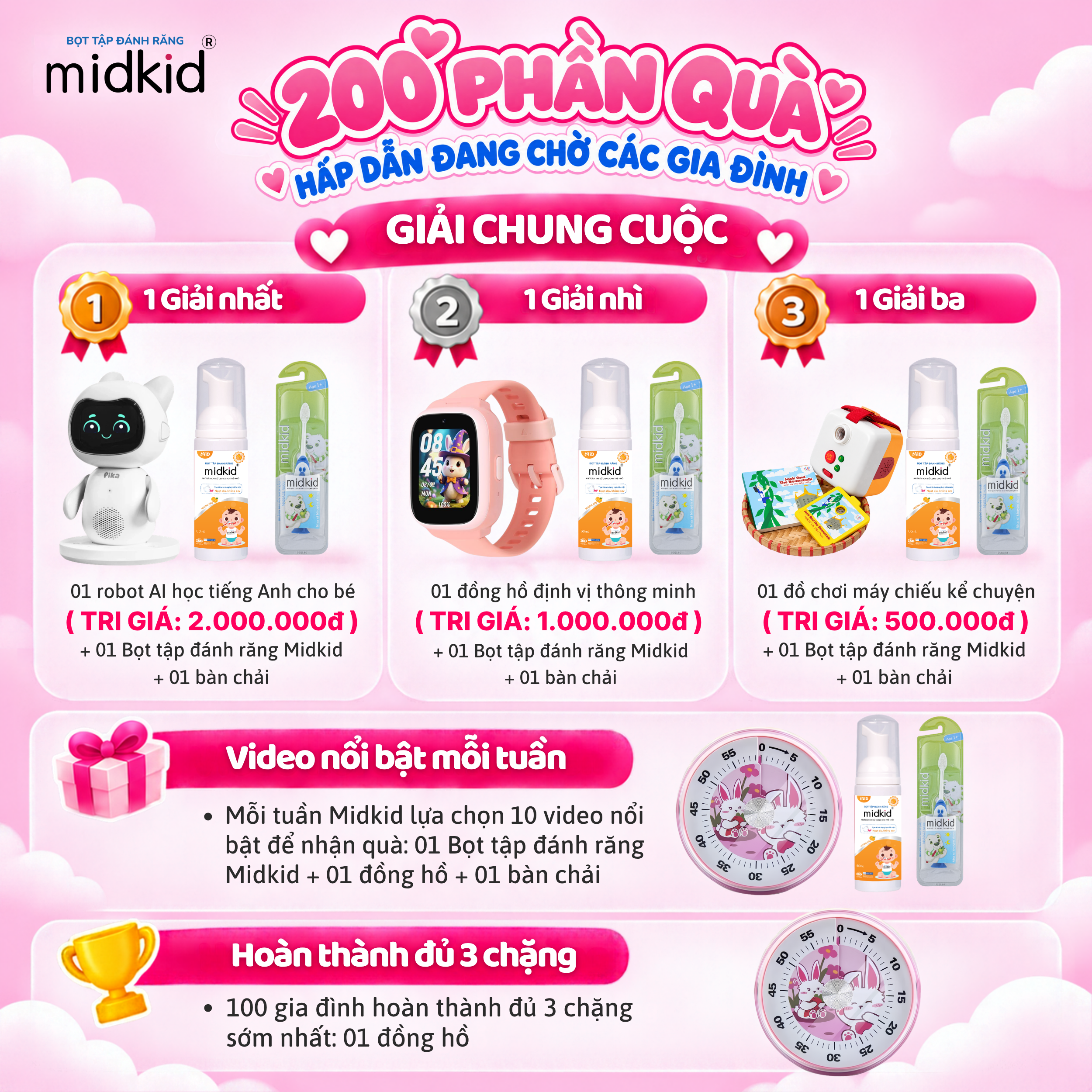 200 phần quà hấp dẫn từ Midkid