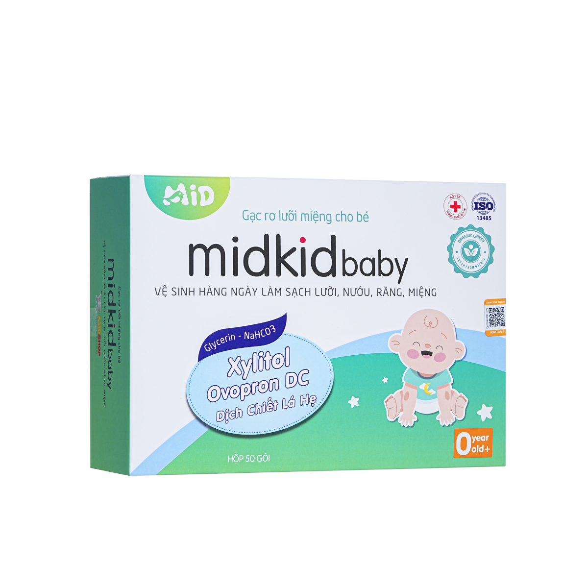Gạc Rơ Lưỡi Midkidbaby — Gạc Tẩm Ẩm Cao Cấp (Từ 0 Tháng Tuổi)