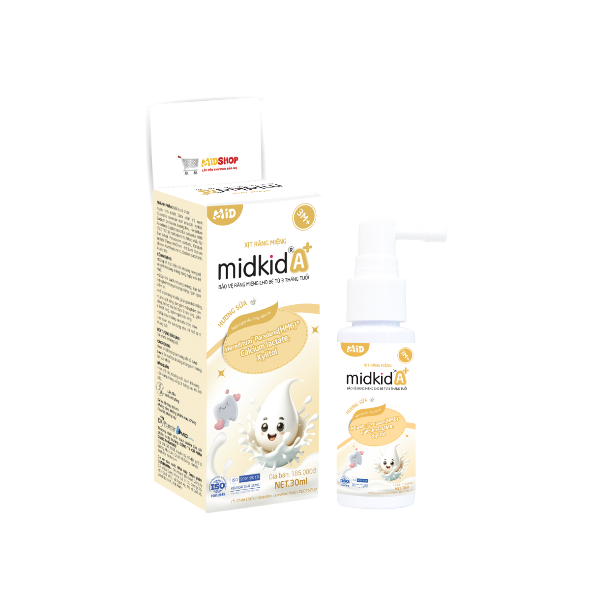 Xịt Răng Miệng Midkid A+ — Khởi Đầu Chăm Sóc Sớm (Từ 3 Tháng Tuổi)